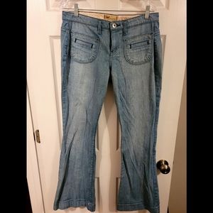 Low Waist Flare Light Blue Jeans